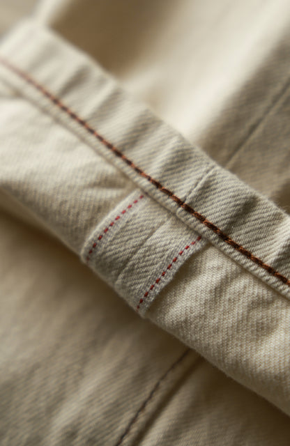 Mid-High Waisted Casual Trousers — Rice