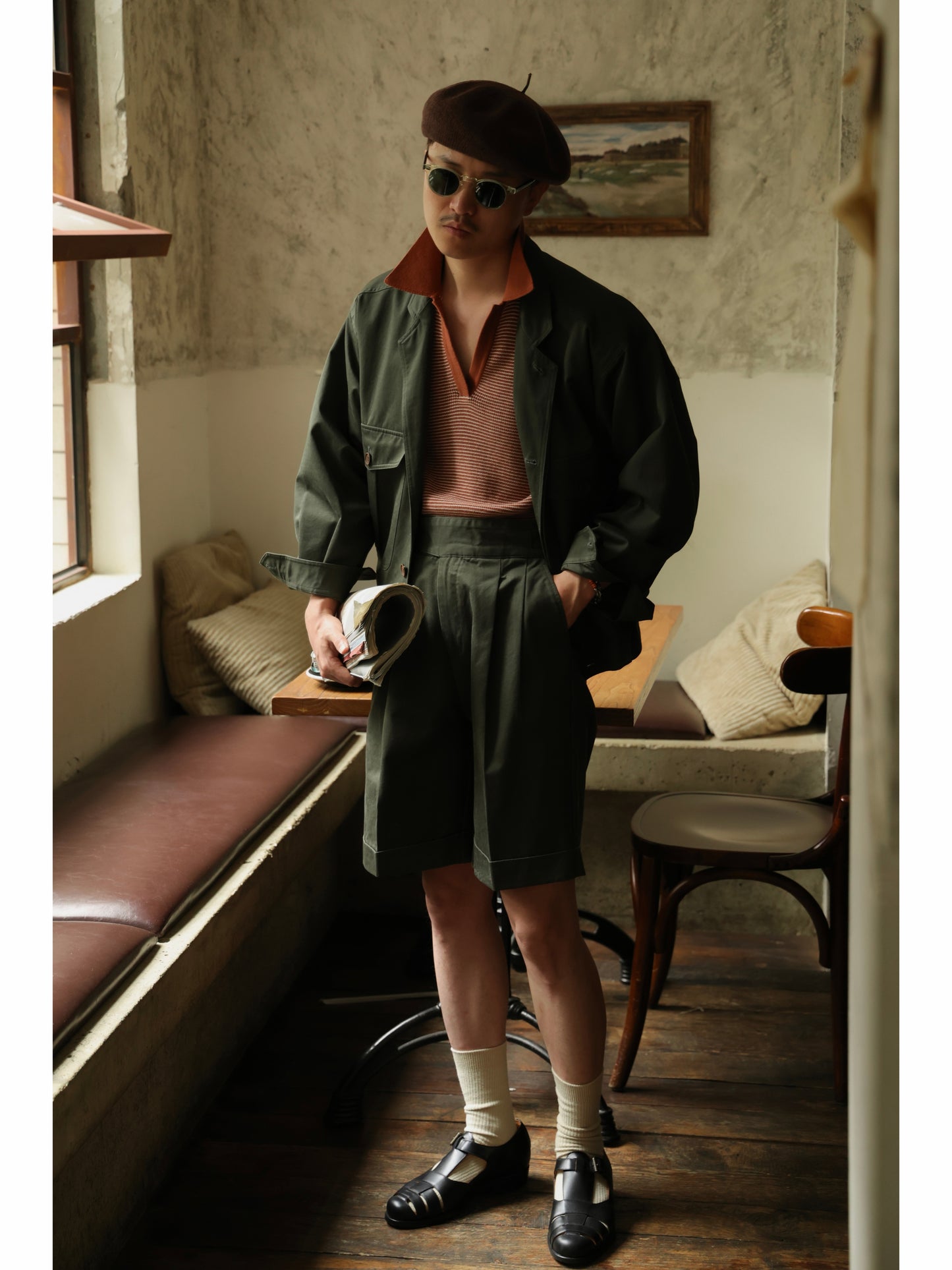 Gurkha Shorts — Jungle green