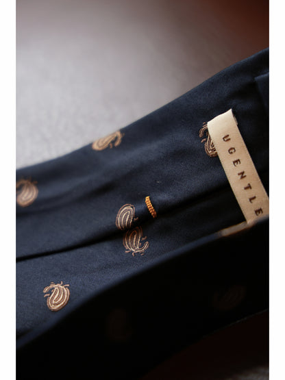 「Eternal Nautical」Mulberry silk Three-fold Tie