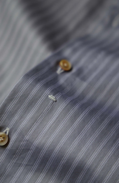 SÖKTAS Cotton Handmade Button-Down Shirt — Rocky Mountains Stripe