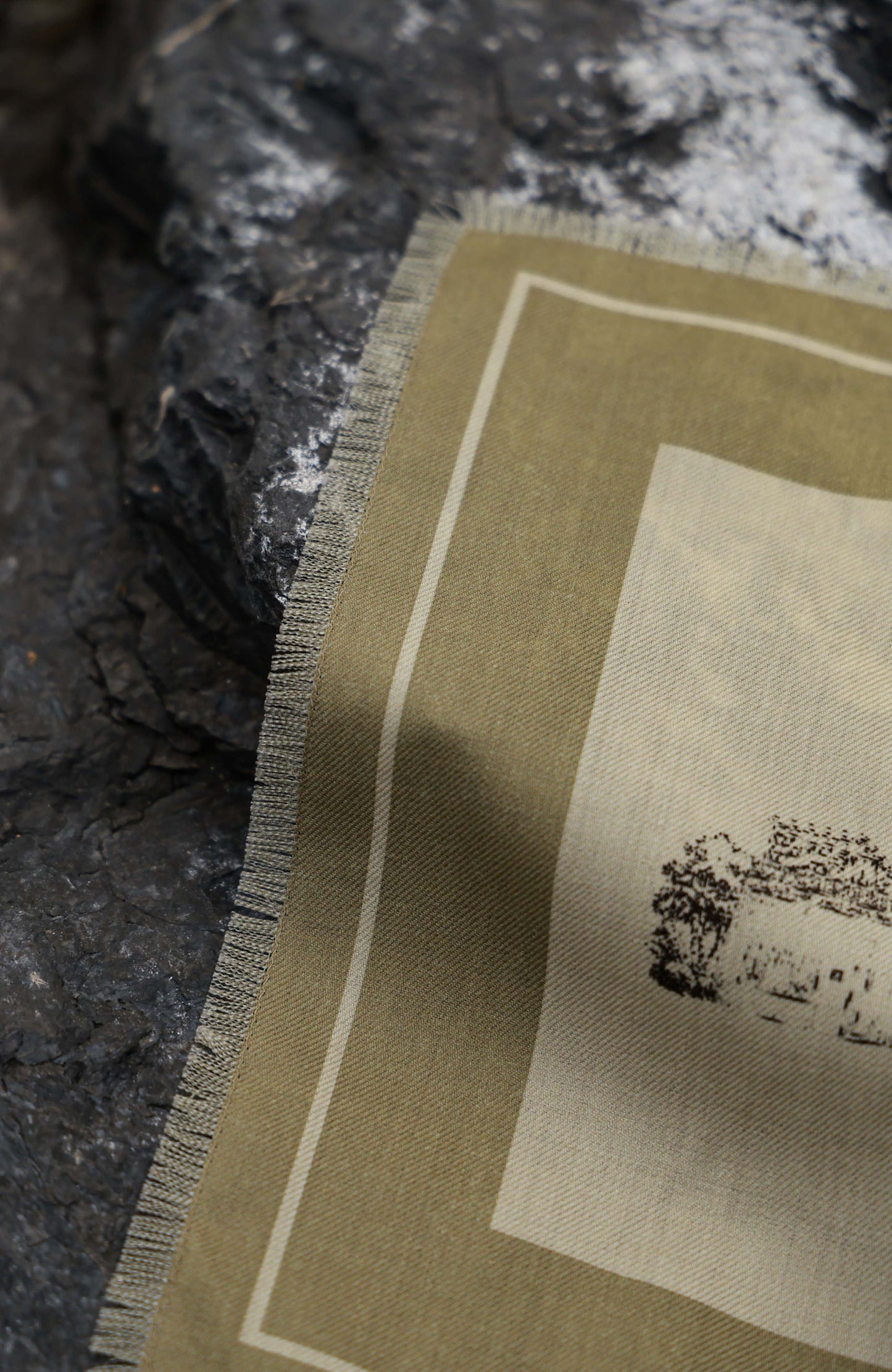Wool Hand-Fringed Pocket Square — Shadow Lines