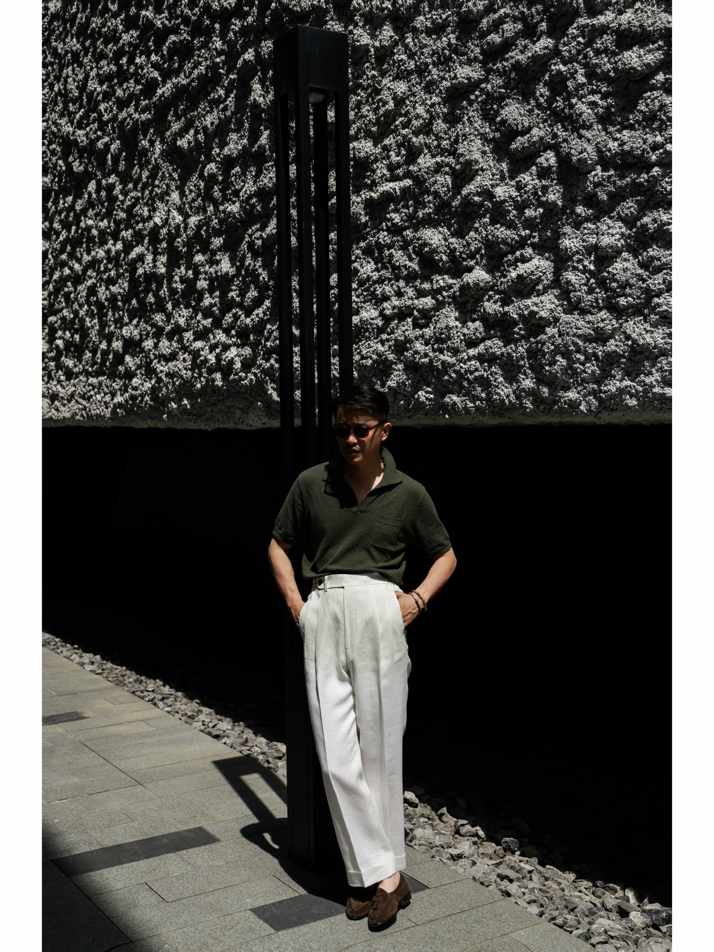 「Moss」Terry-Knit Combed-Cotton Shorts in the set