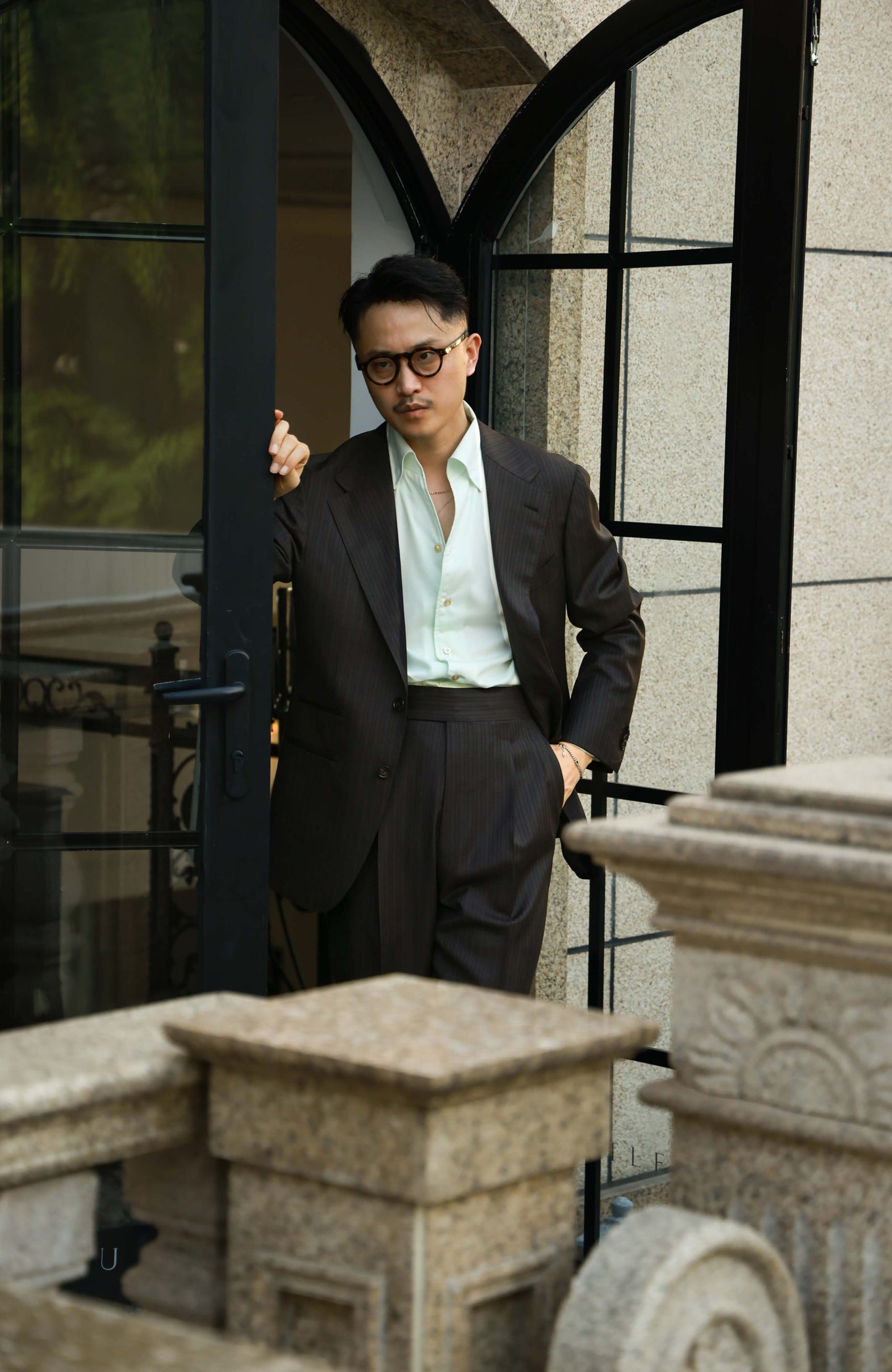 One-piece Collar Shirt — Mist Sage