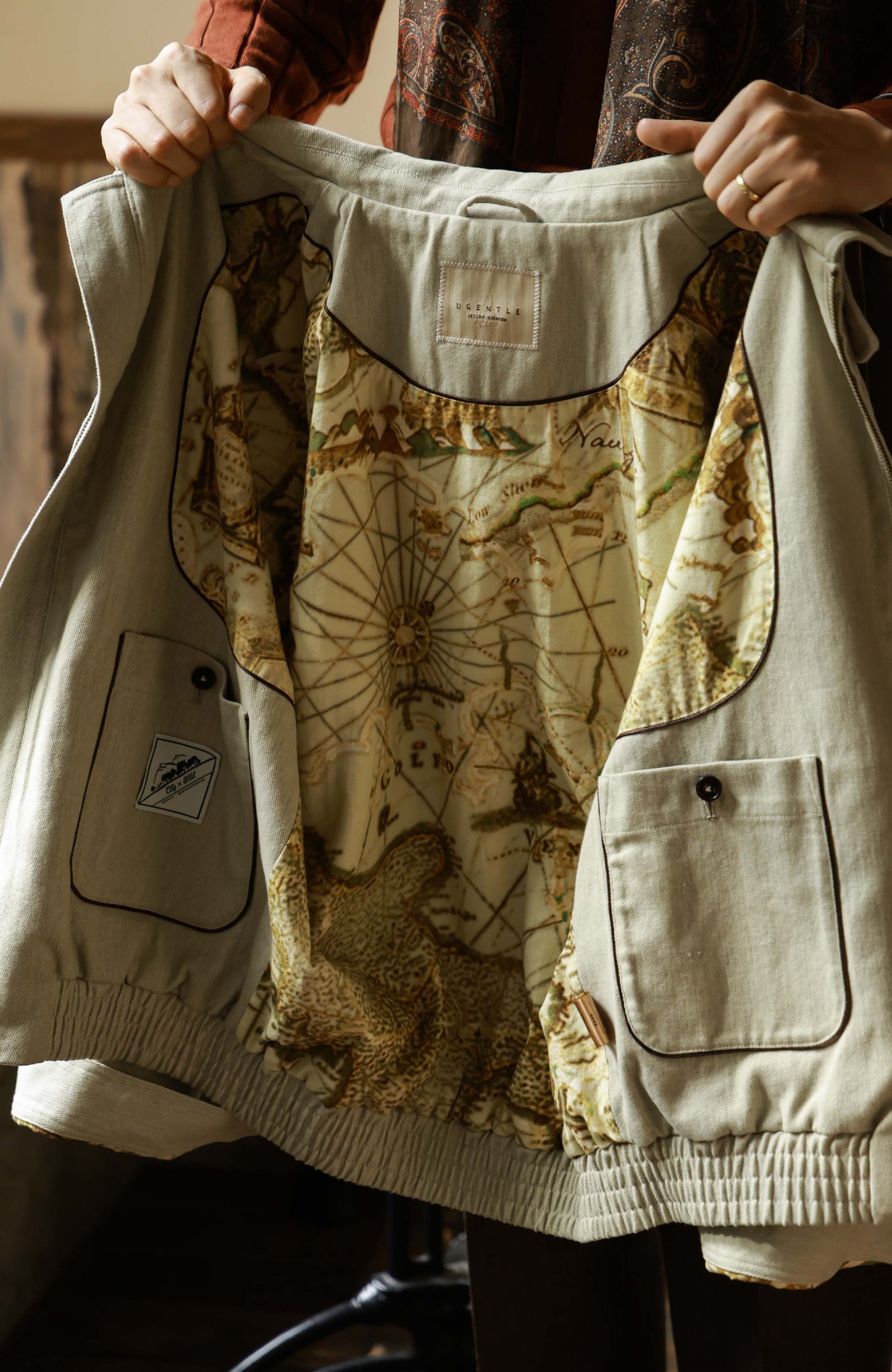 Heavy Cotton Bomber Jacket — Imperial Sand