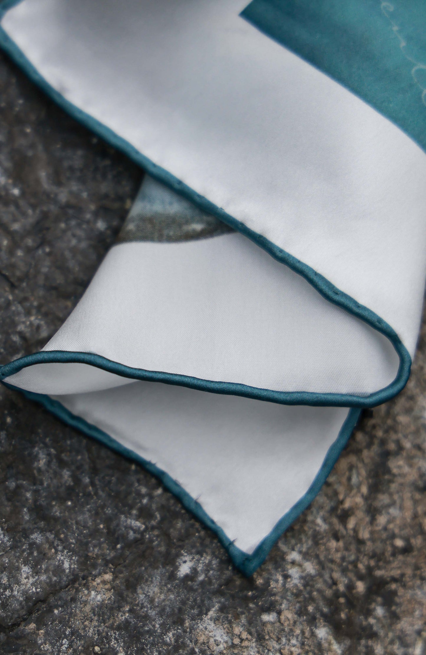 Silk Hand-Rolled Pocket Square — Homeward Sail