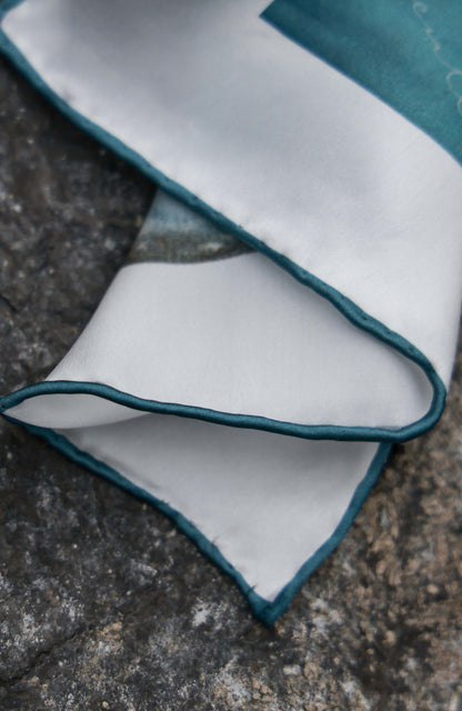 Silk Hand-Rolled Pocket Square — Homeward Sail