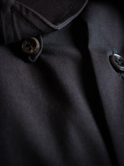 「Twilight Black」Don-Style Spread Collar Shirt