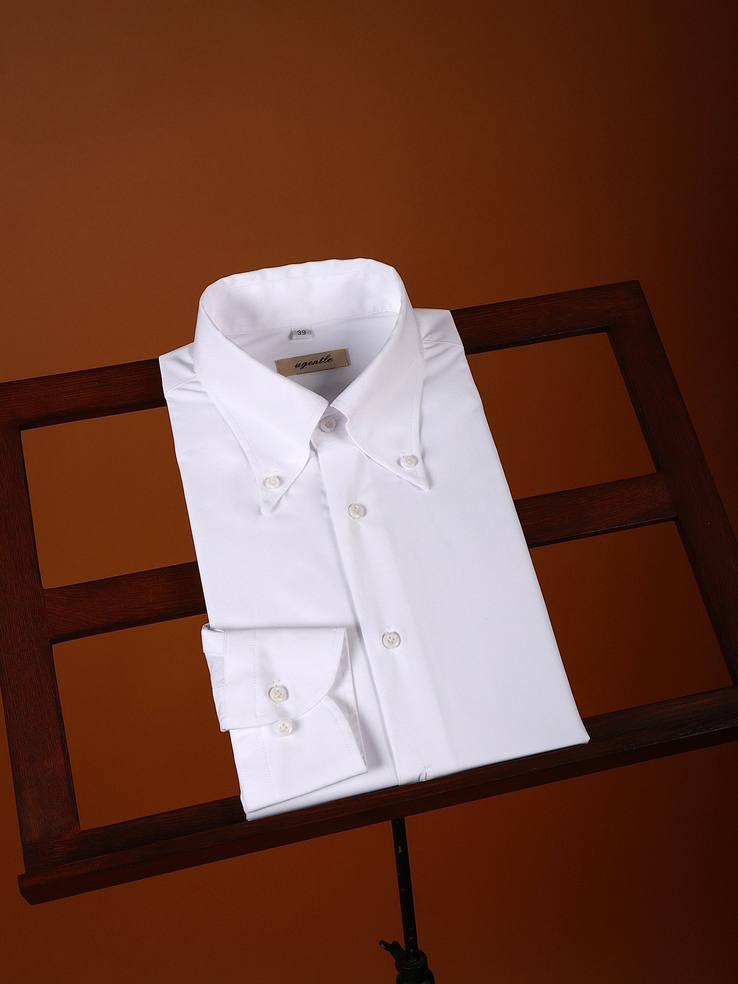 「Elegant White」Button-down Collar Shirt 