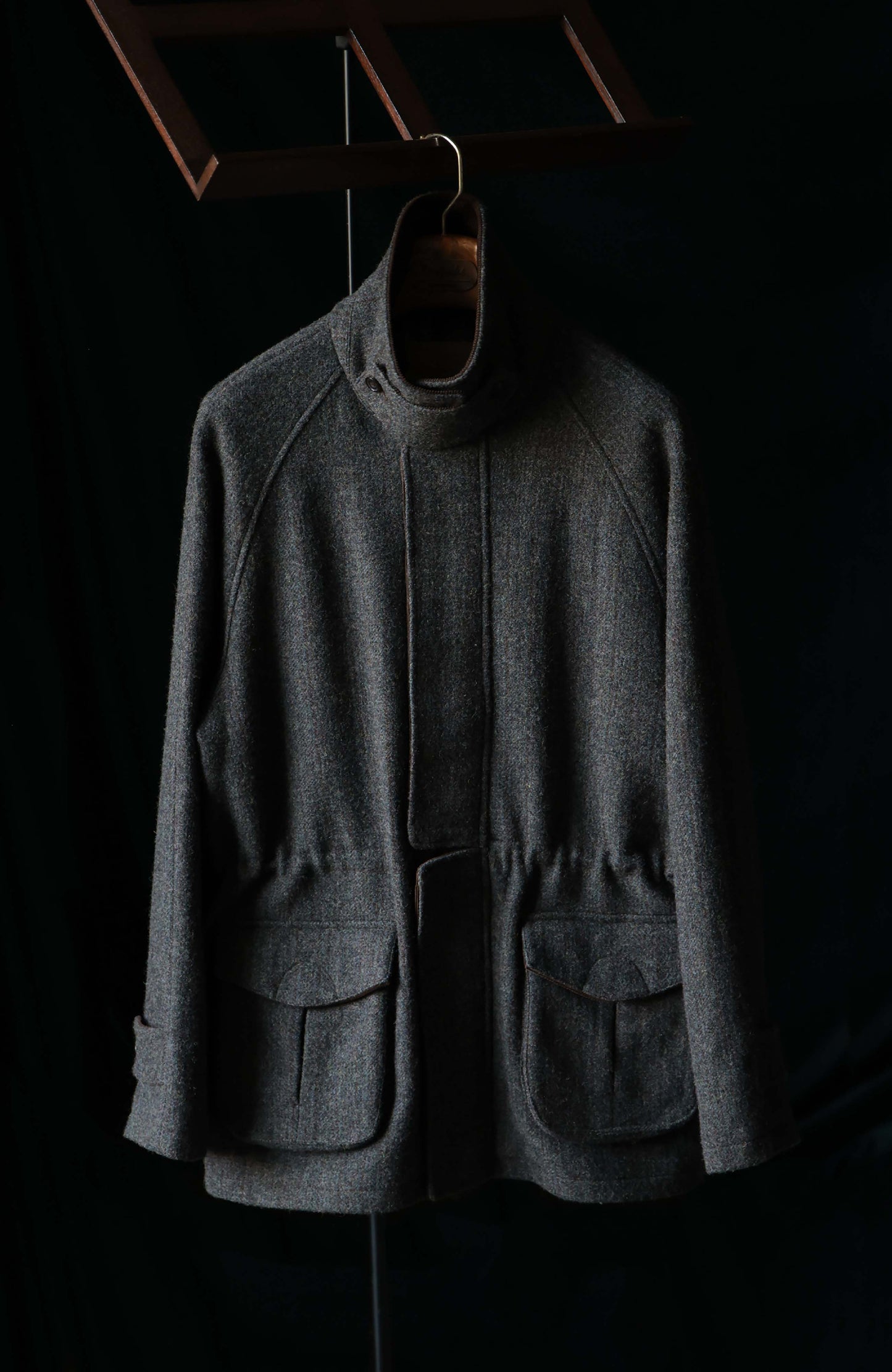 Coarse-Wool Naval Jacket — Graphite Grey