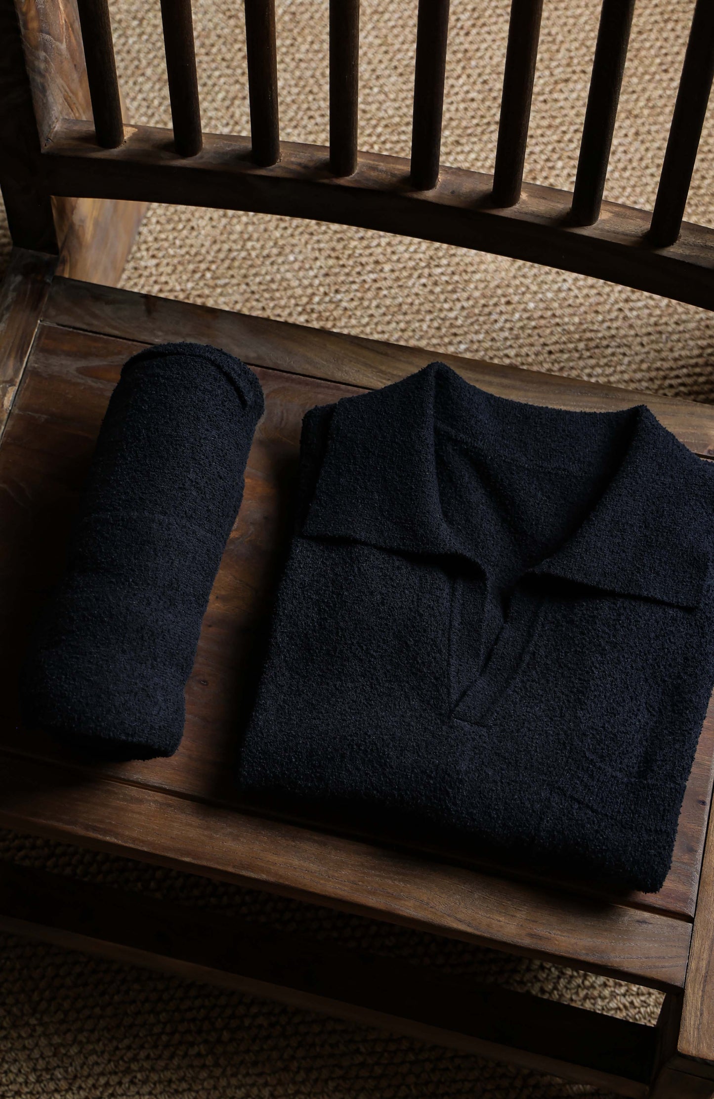 Terry-Knit Combed-Cotton Shorts — Cloud Ink