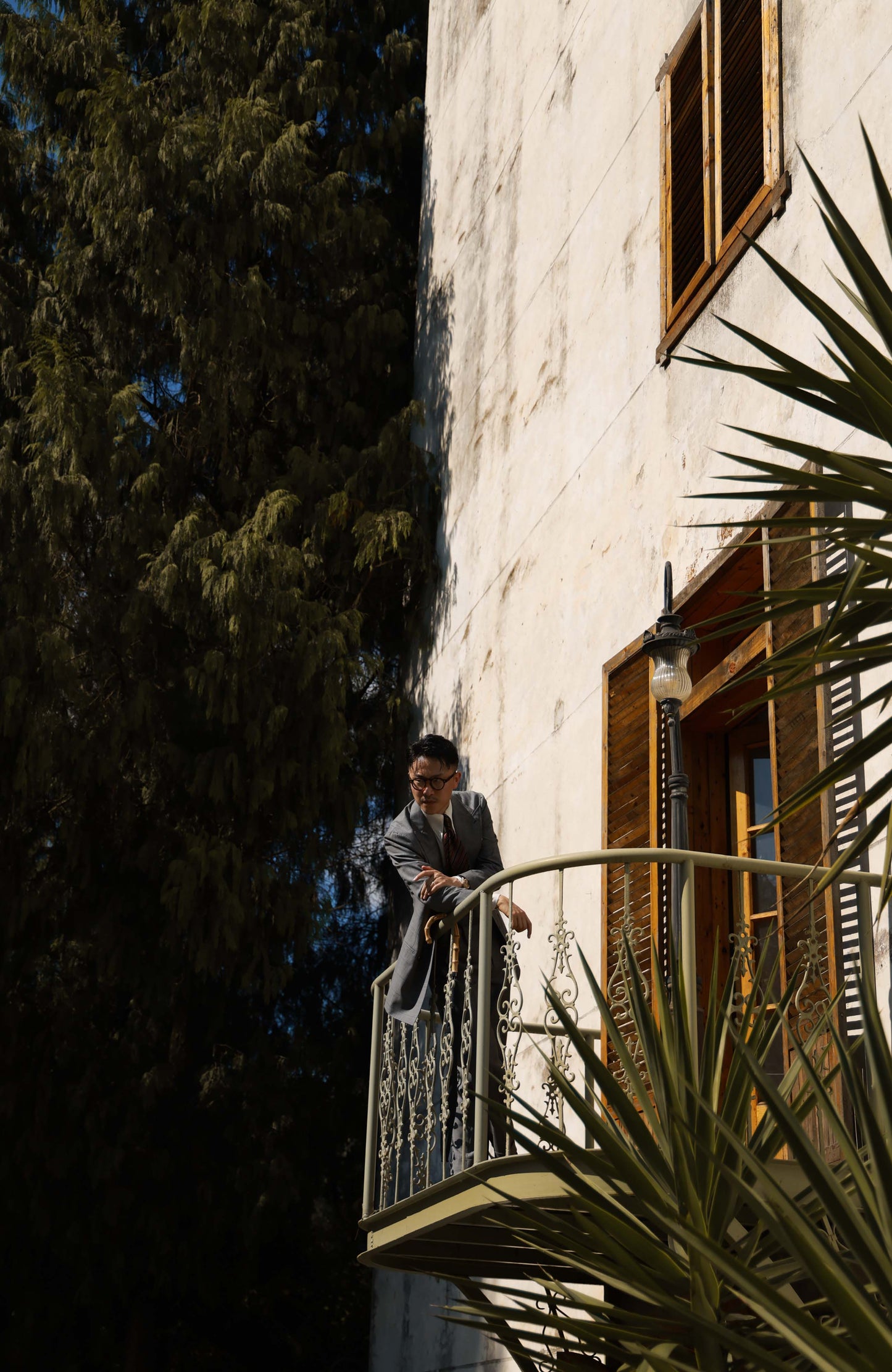 Half-Canvas Double-Breasted Suit Jacket — Grey Prince of Wales Check