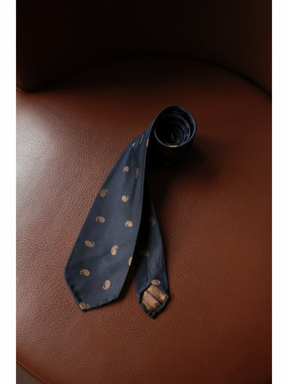 「Eternal Nautical」Mulberry silk Three-fold Tie