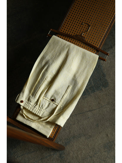 Linen Trousers — Ivory