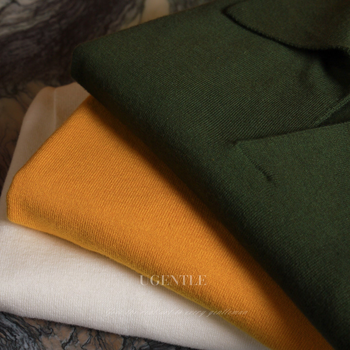 Cotton/Cashmere Classic Polo Amber Gold