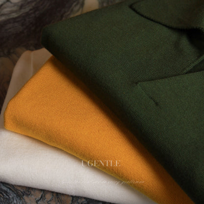 Cotton/Cashmere Classic Polo Amber Gold