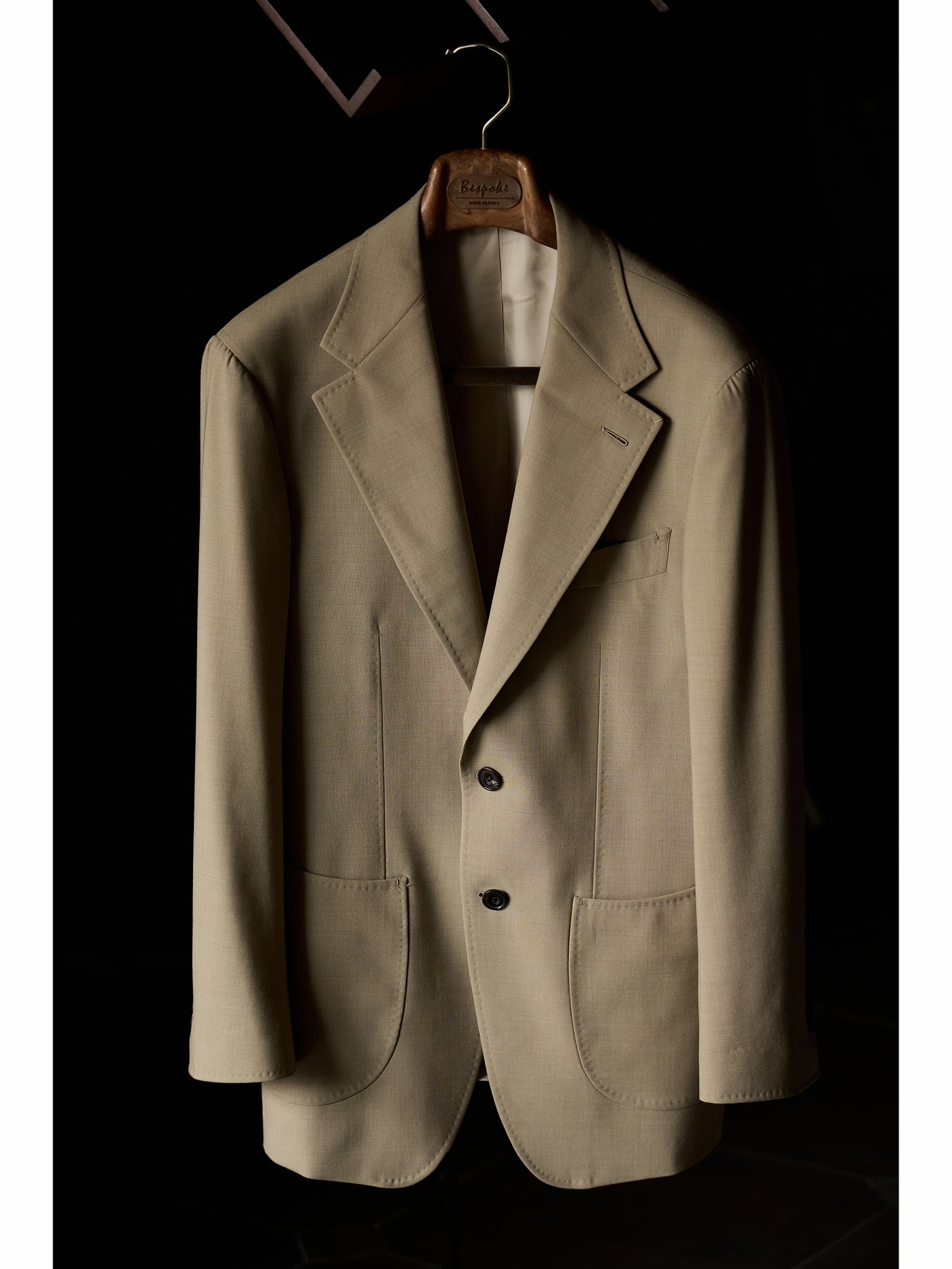 「Sand Trace」Italian-style Half-Canvas Notched Lapel Suit Jacket