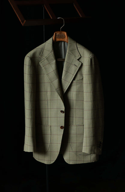 Half-Canvas Single-Breasted Suit Jacket — Old Money Vintage Check