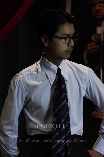 「Elegant White」Bond Cuff Shirt