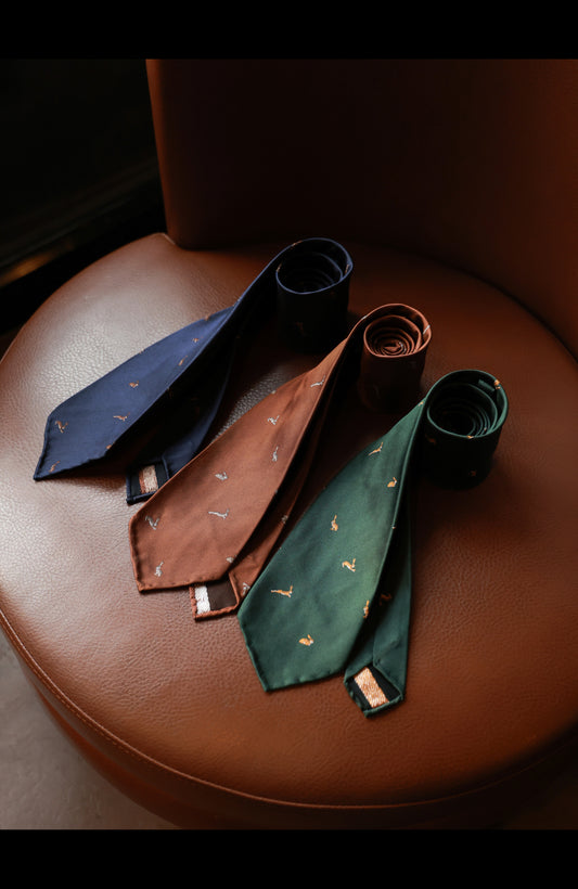 「Living Essence Series」Mulberry silk Three-fold Tie
