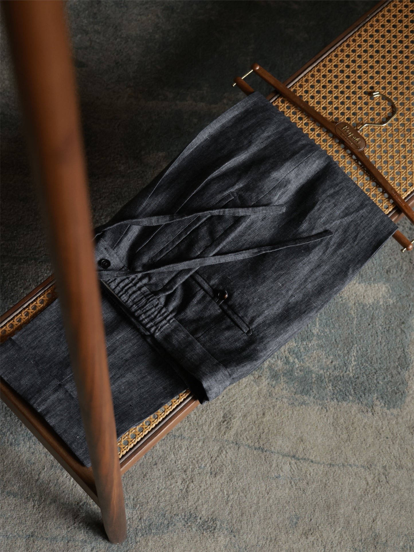 Linen Trousers — Denim