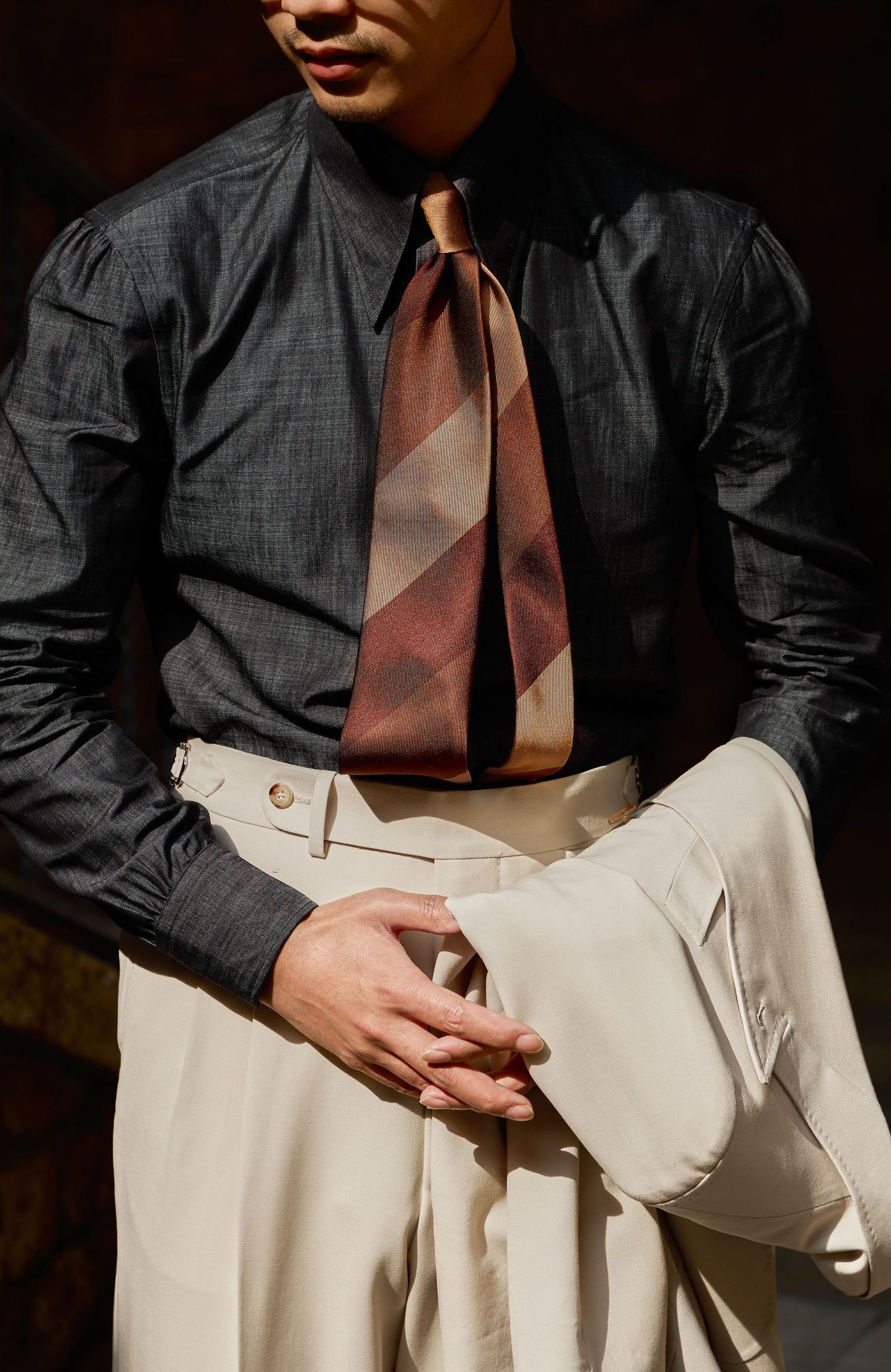 Long Point Collar Shirt — Denim