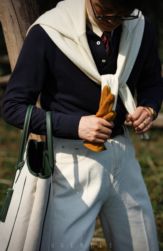 "Navy Blue" POLO Sweater 