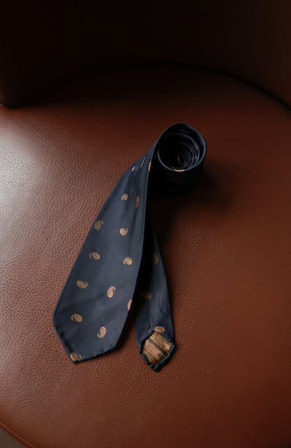 「Eternal Nautical」Mulberry silk Three-fold Tie