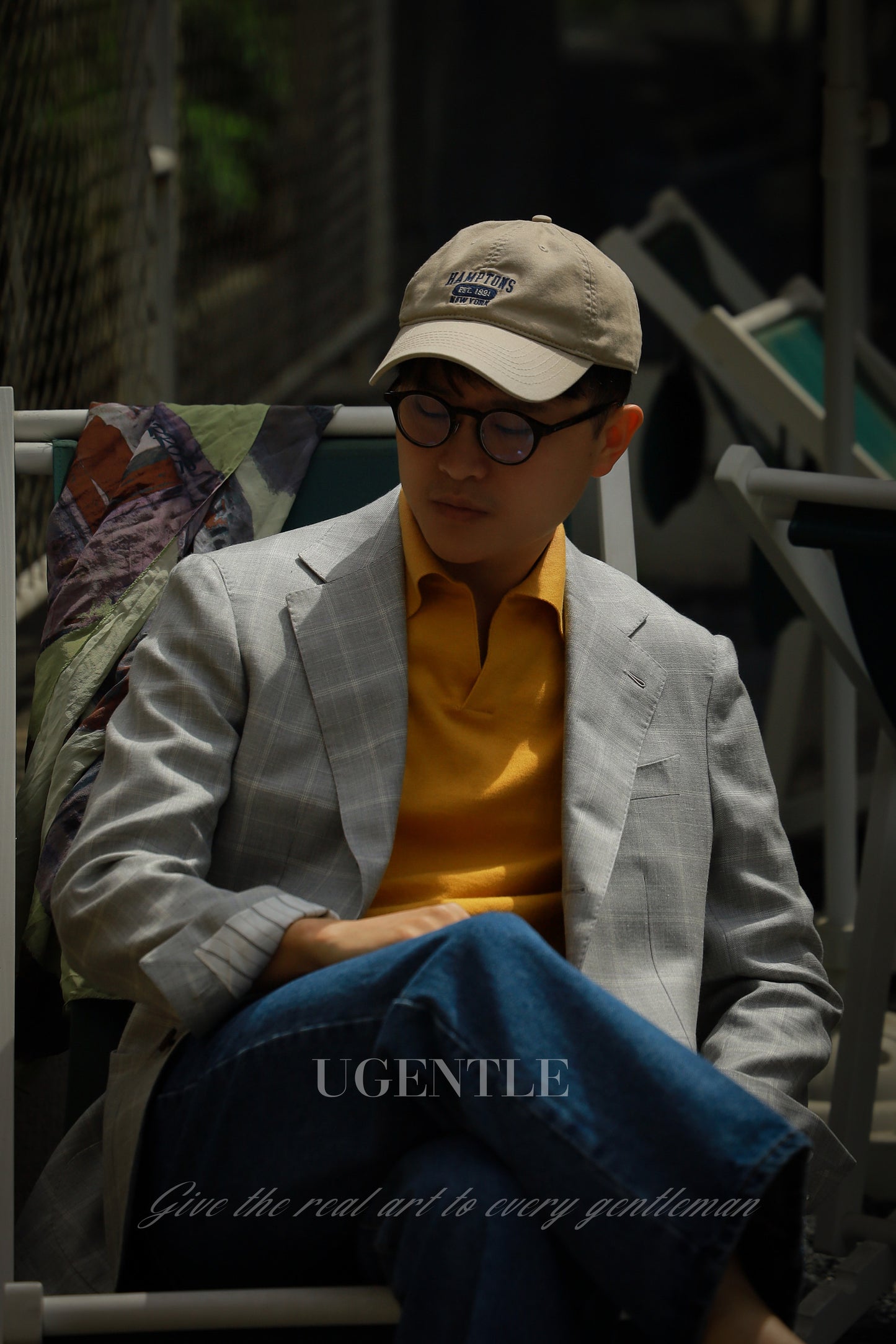 Cotton/Cashmere Classic Polo Amber Gold