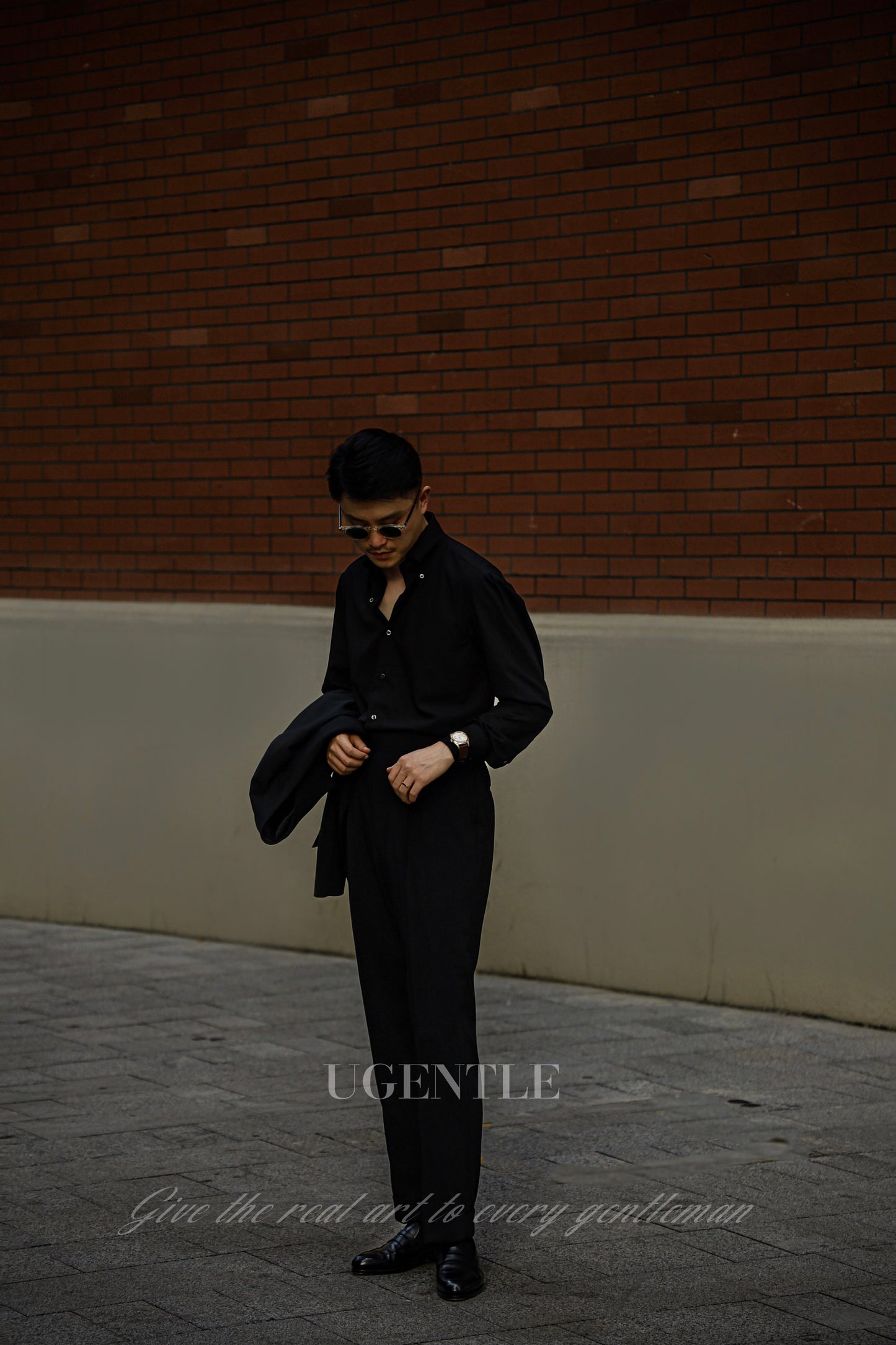 「Twilight Black」Button-down Collar Shirt