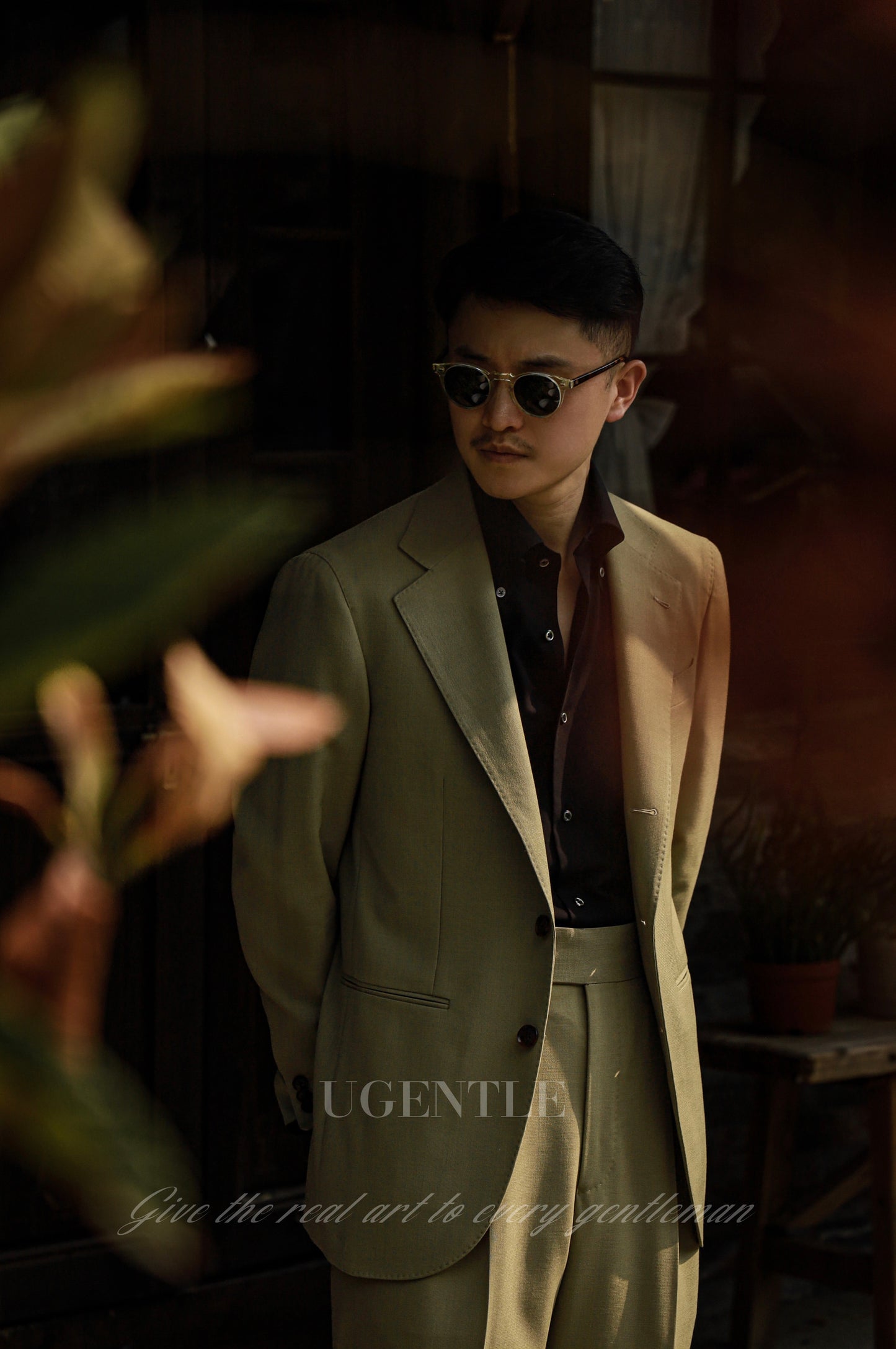 「Twilight Black」Button-down Collar Shirt