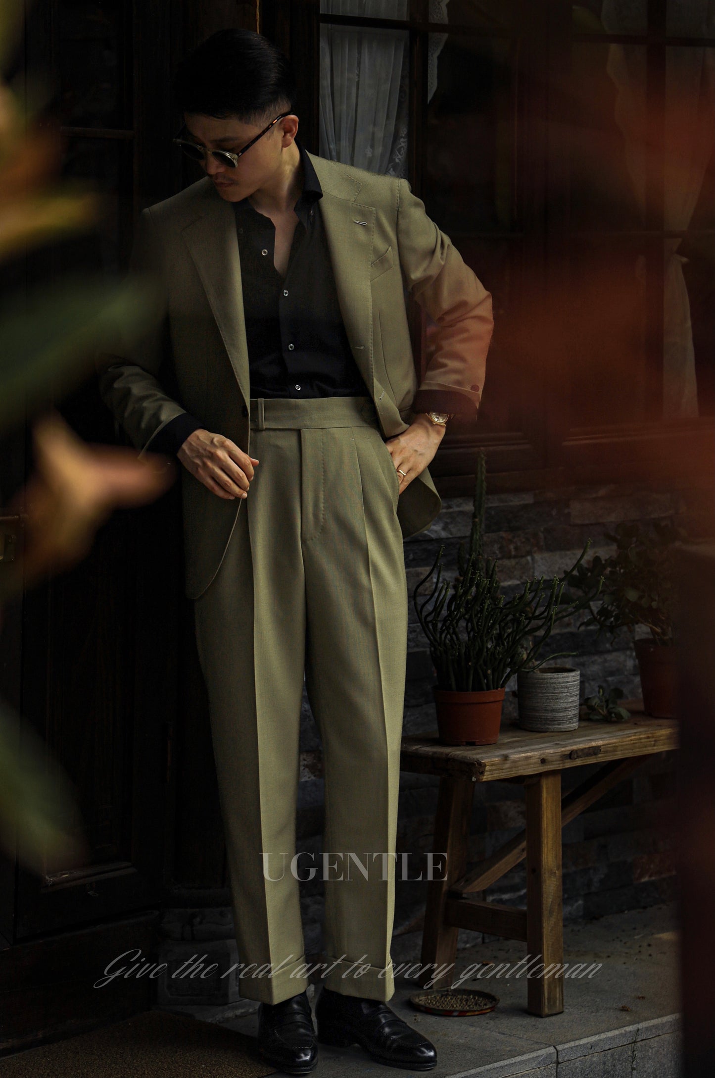 「Twilight Black」Button-down Collar Shirt