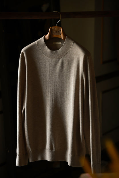 "Cuban Sand" Half Turtleneck Sweater