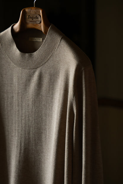 "Cuban Sand" Half Turtleneck Sweater