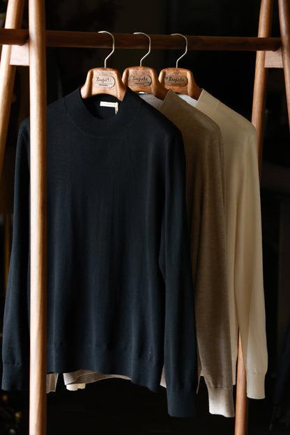 "Cuban Sand" Half Turtleneck Sweater