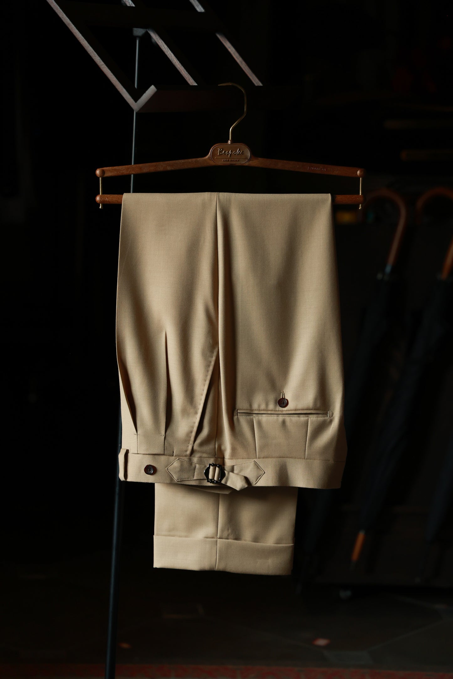 "Autumn Apricot Forest" suit trousers 