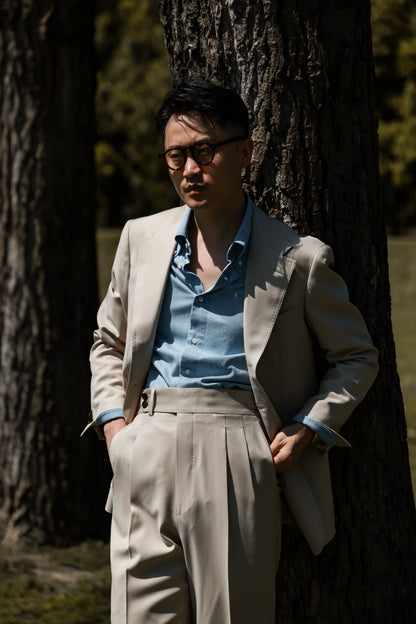 Button-Down Collar Shirt — Washed Denim