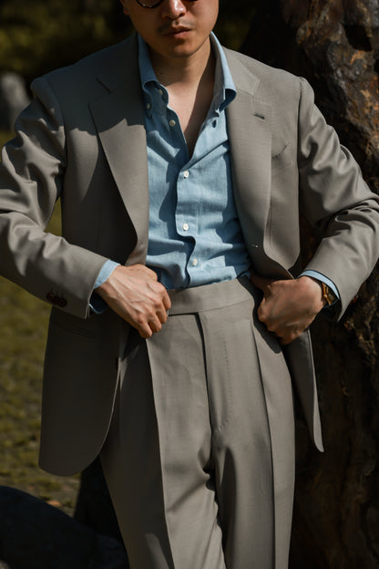 Button-Down Collar Shirt — Washed Denim