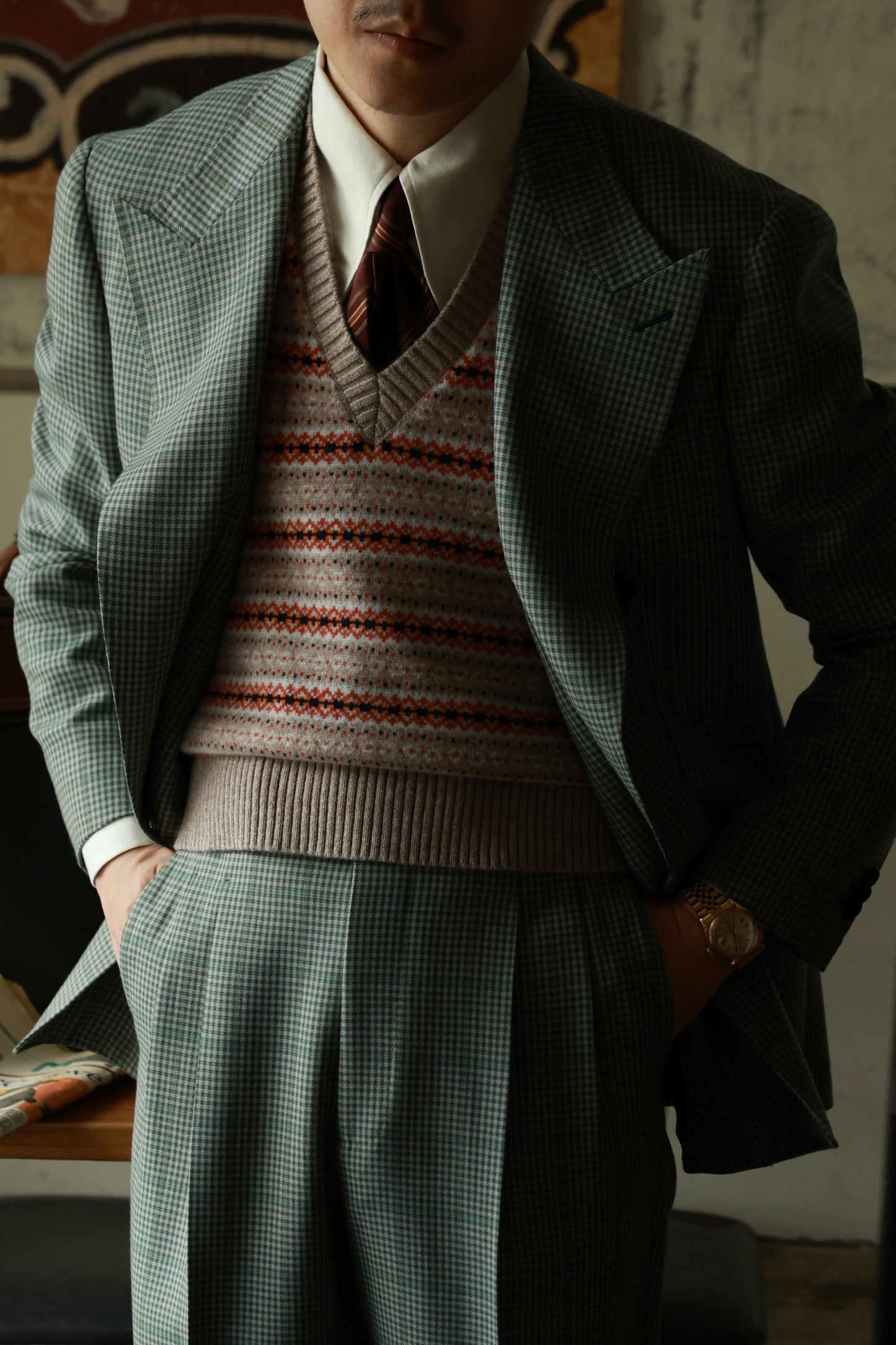 "Cedar Green Check" Suit 