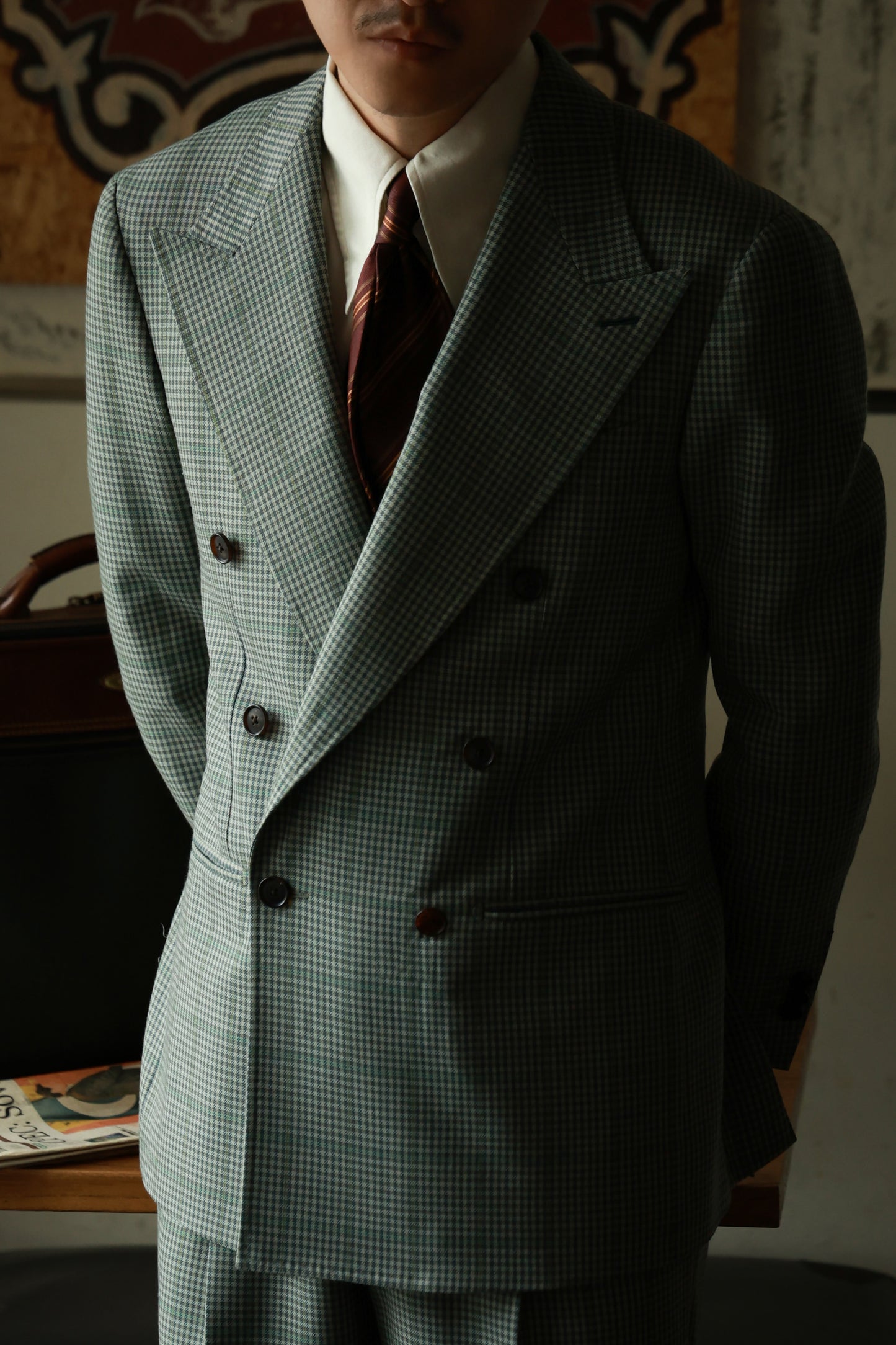 "Cedar Green Check" Suit 