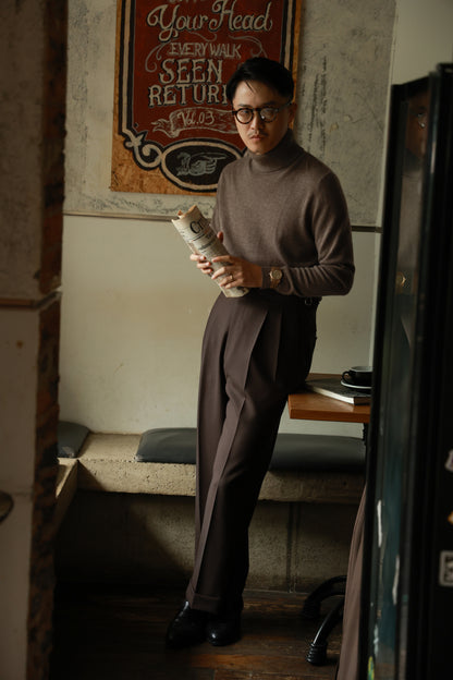 "Charcoal Latte" Turtleneck Sweater