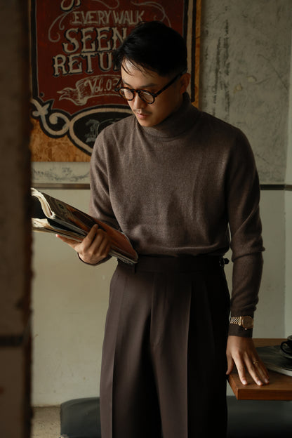 "Charcoal Latte" Turtleneck Sweater