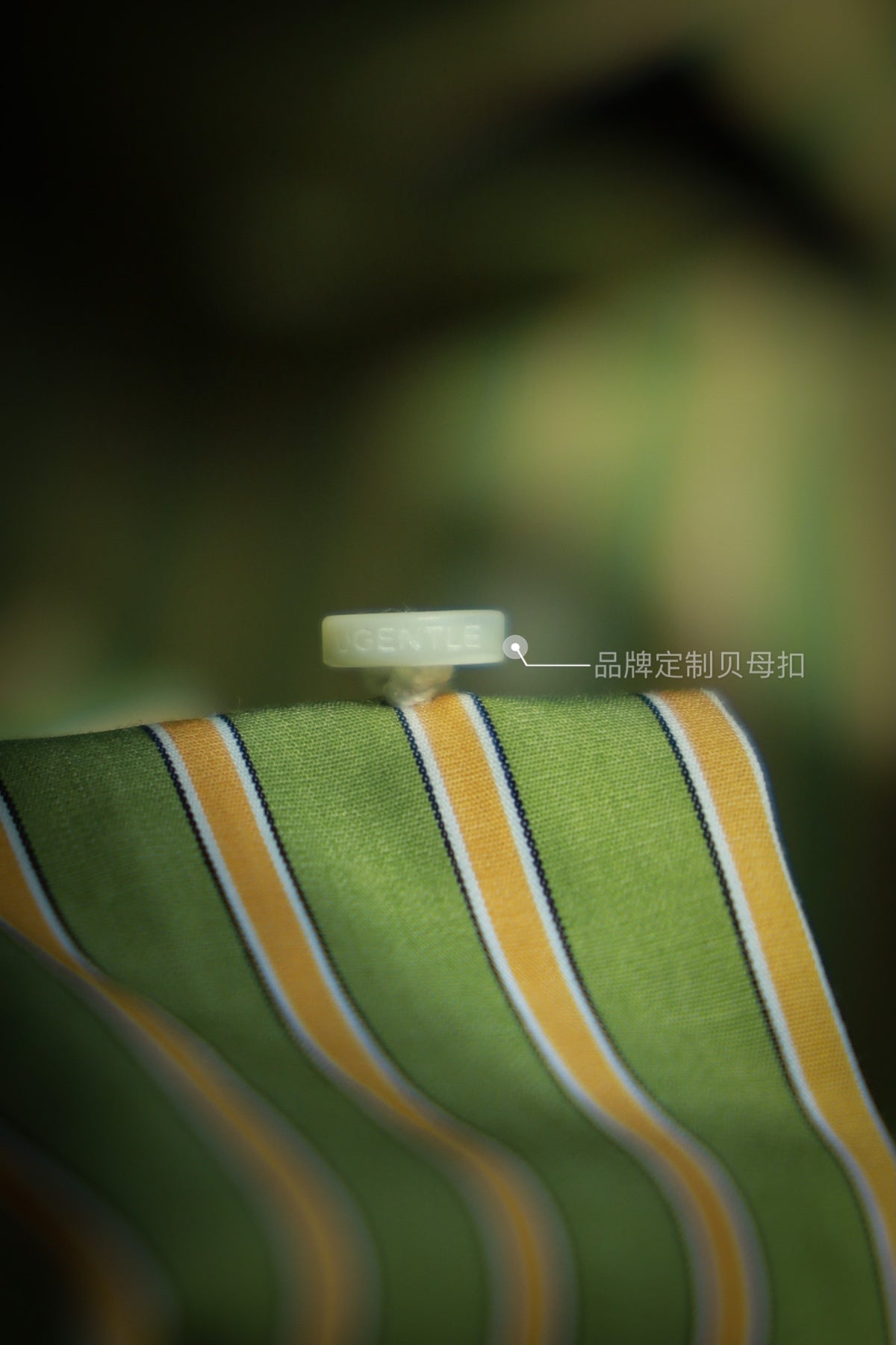 Handcrafted Spread Collar Shirt — Plum Green & Orange Stripes