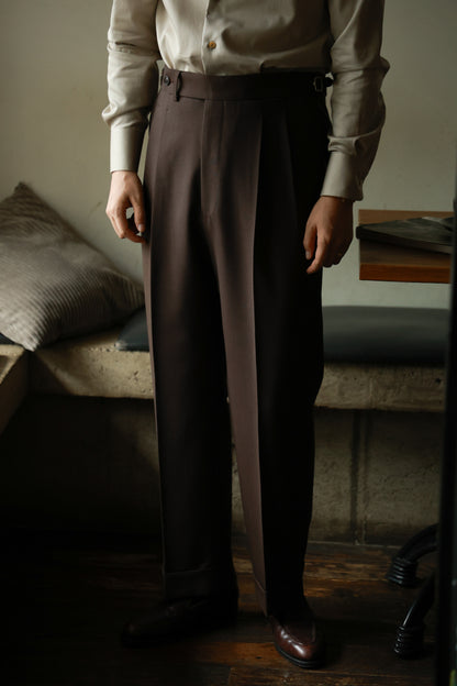 Brown Forest Suit Trousers 