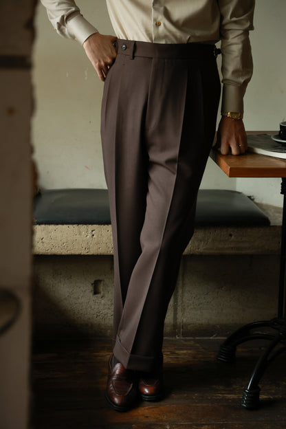 Brown Forest Suit Trousers 