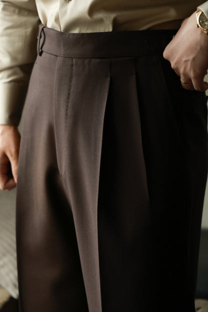 Brown Forest Suit Trousers 