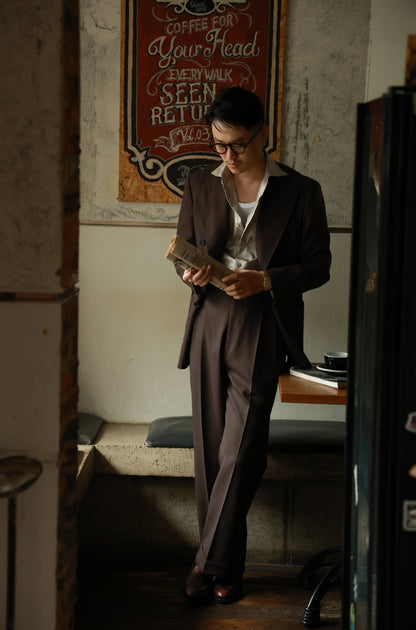 Brown Forest Suit Trousers 