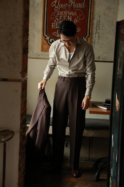 Brown Forest Suit Trousers 