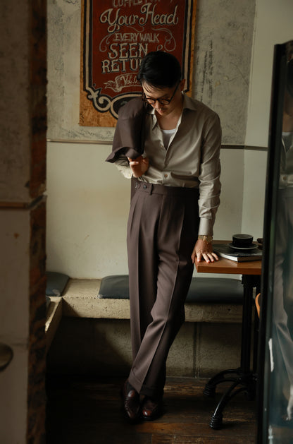 Brown Forest Suit Trousers 