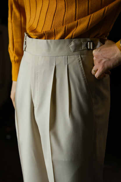 Oatmeal milkshake trousers 