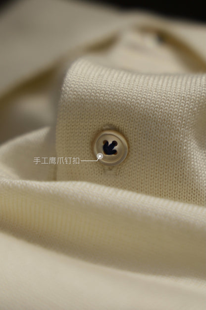 "Cheese White" POLO Sweater 